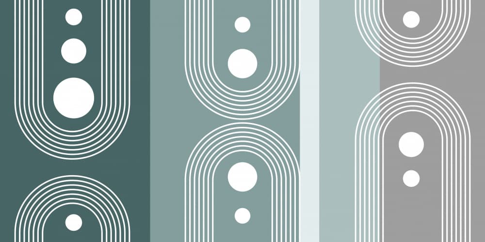 Abstract Arches Pattern by Sue Skellern — canvas wall art