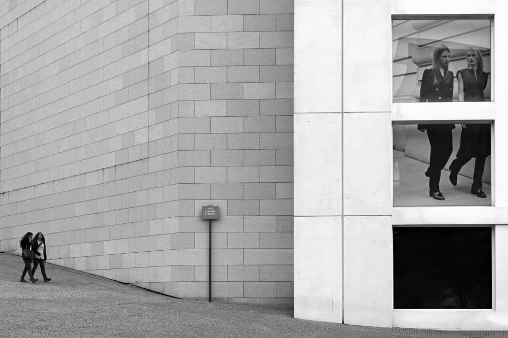 Urban Women Reflections by Carlos Costa — canvas wall art