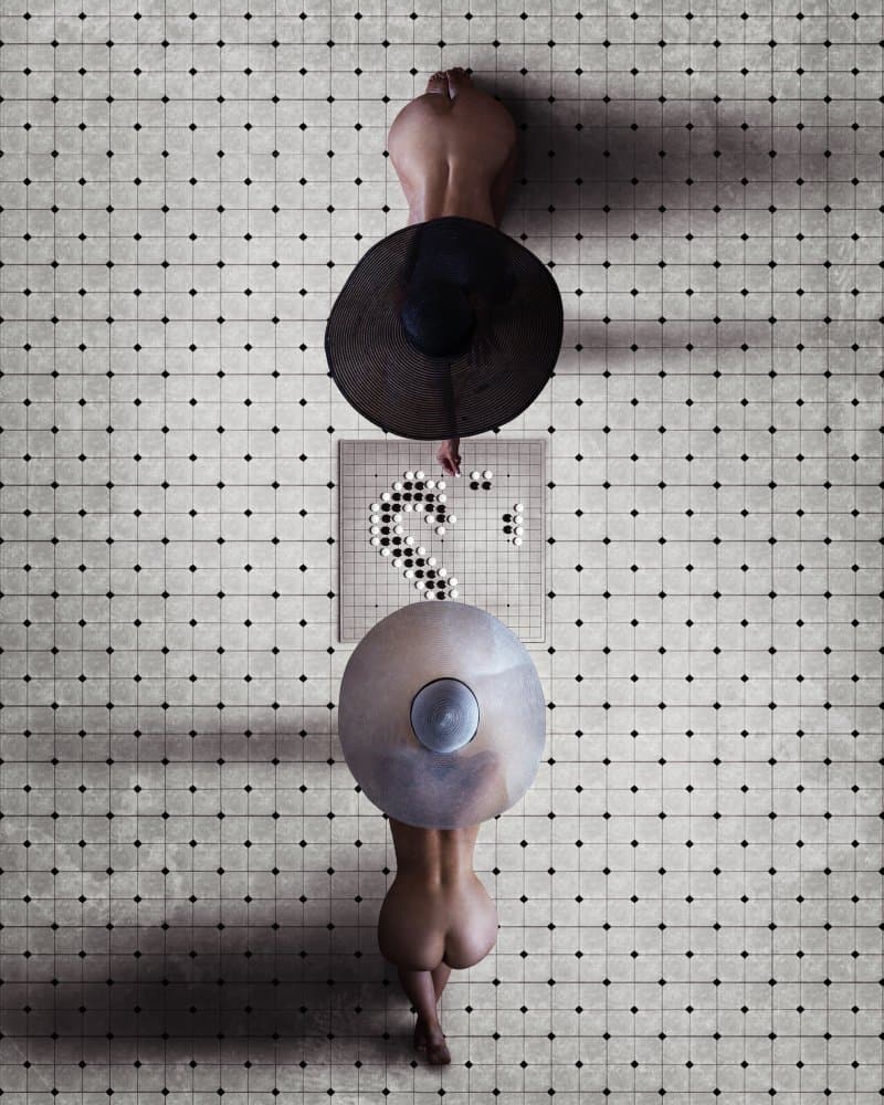 Nude Go Game by Laura Benvenuti — canvas wall art