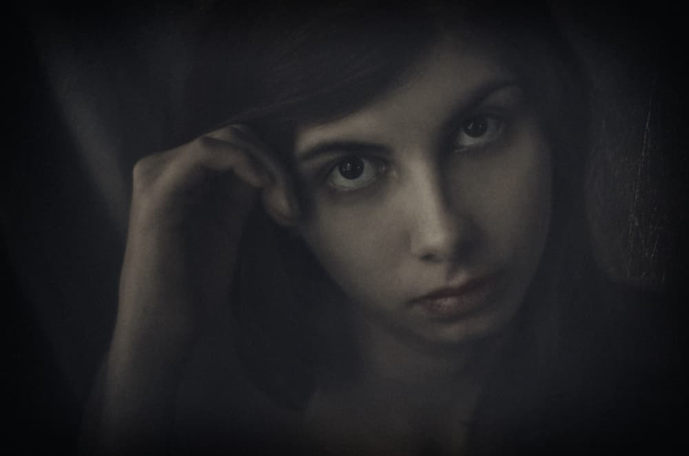 Pensive Young Woman by Desislava Ignatova — canvas wall art