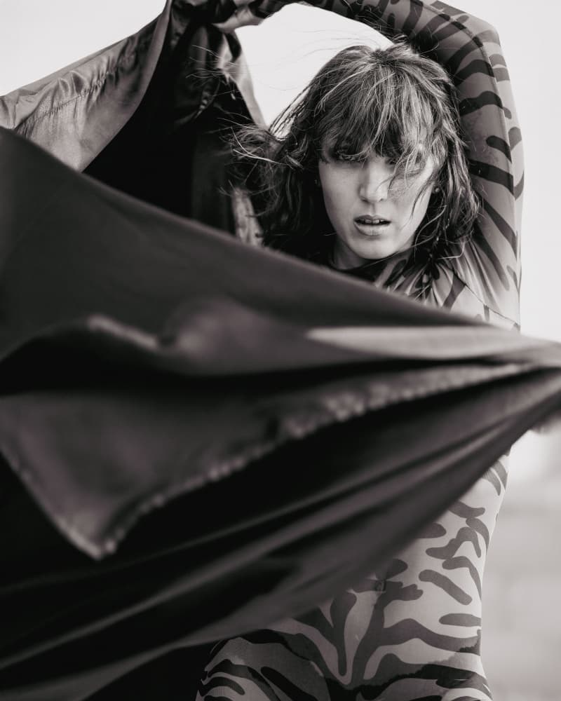 Wild Woman Tiger Stripes by Tyler McAuley — canvas wall art