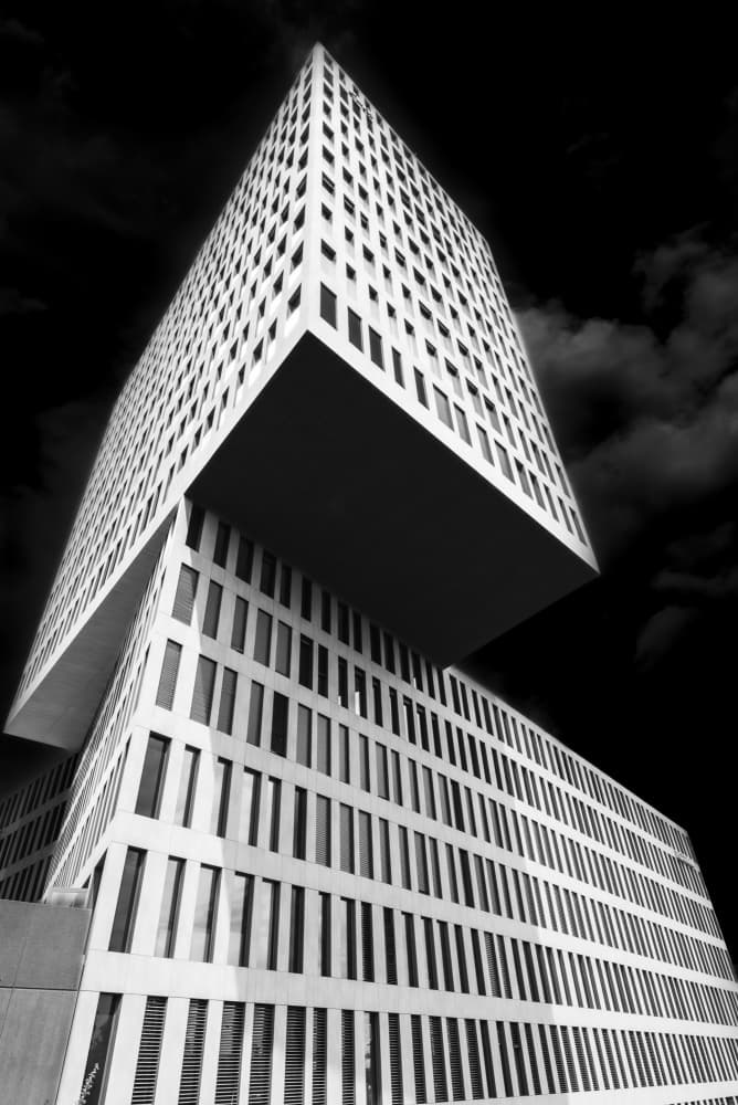 Dramatic Modern Building by Andy Dauer — canvas wall art