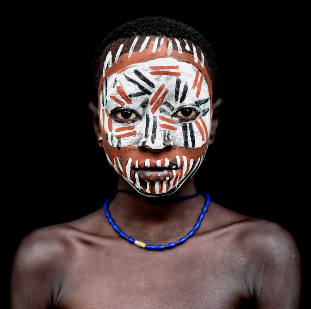Tribal Child Portrait by Carlos Duarte — canvas wall art
