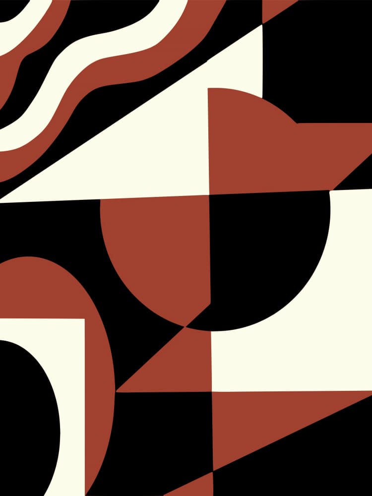 Modern Abstract Geometry by Little Dean — canvas wall art