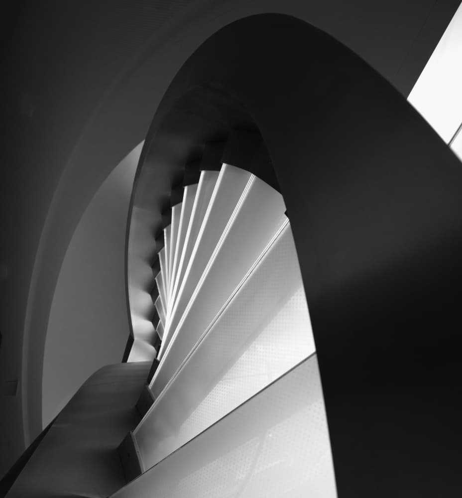 Modern Spiral Staircase by Olavo Azevedo — canvas wall art