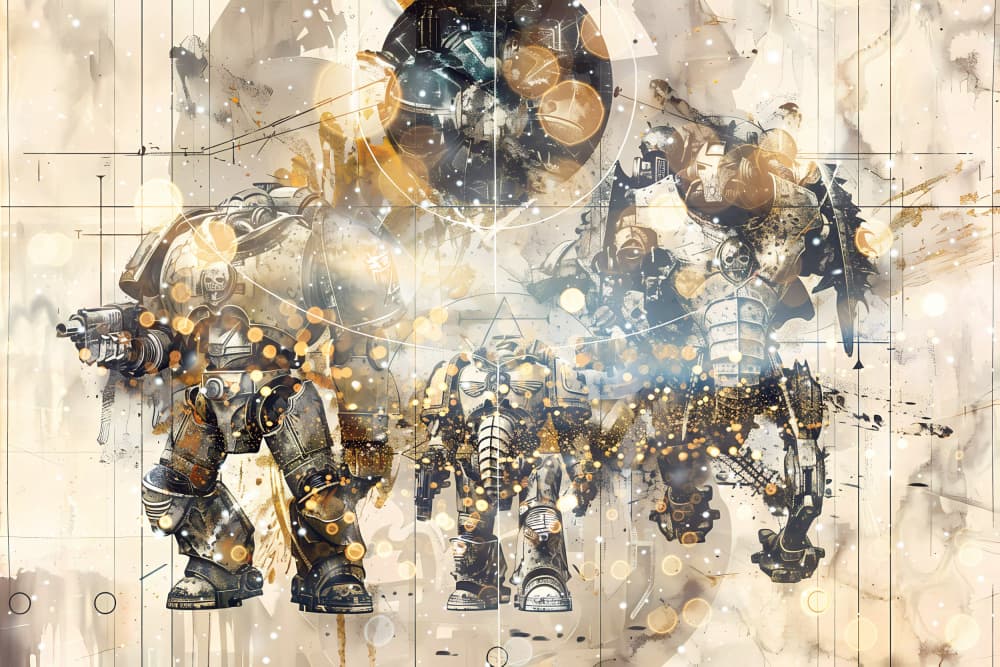 Futuristic Mech Warriors by Rafal Kulik — canvas wall art