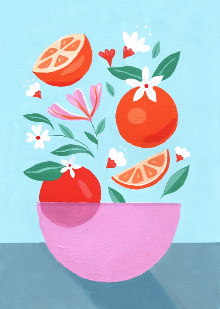 Fruit Bowl by Petra Lizde — canvas wall art