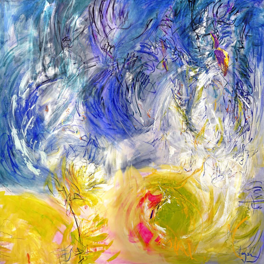Expressionist Colorful Abstract by Dorothy Fagan — canvas wall art