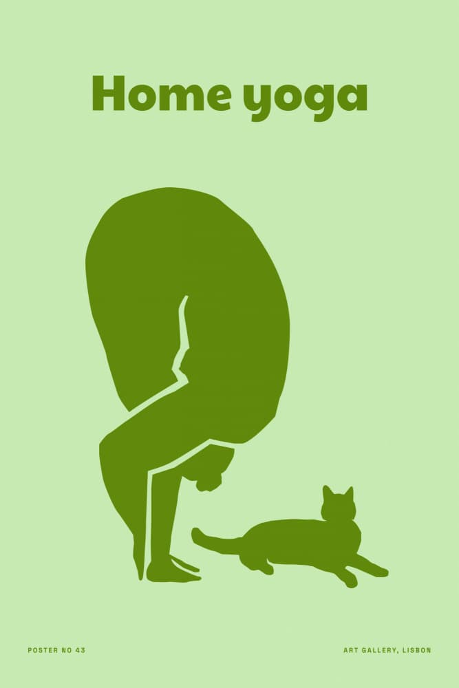Homeyoga by Treechild — canvas wall art
