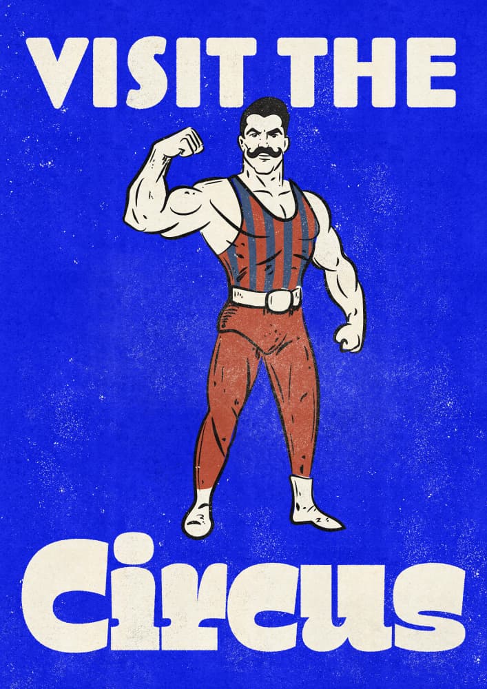 Vintage Circus Strongman