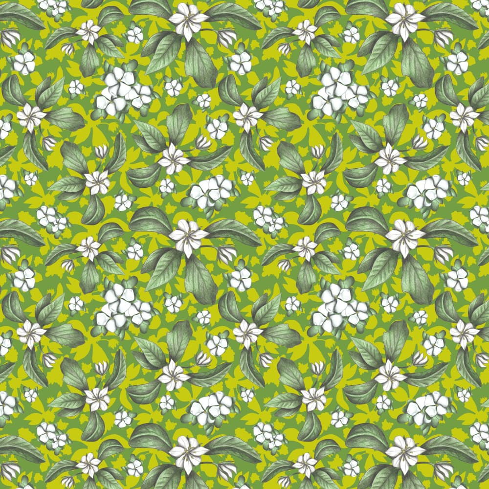Lush Tropical Pattern by Cecilia Battaini — canvas wall art