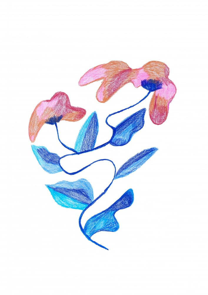 Abstract Flower by Rafaela Mascaro — canvas wall art