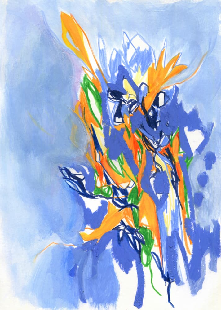 Dynamic Color Flow by Jenja Braun — canvas wall art