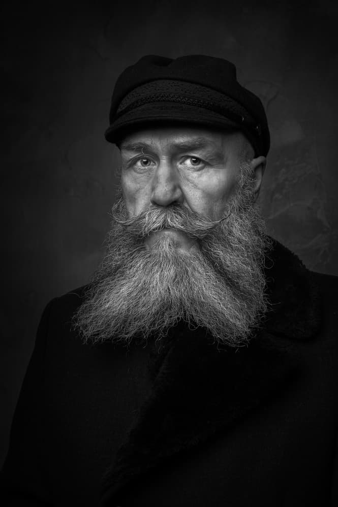 Rugged Seafarer Portrait by Gareth Jenkins — canvas wall art