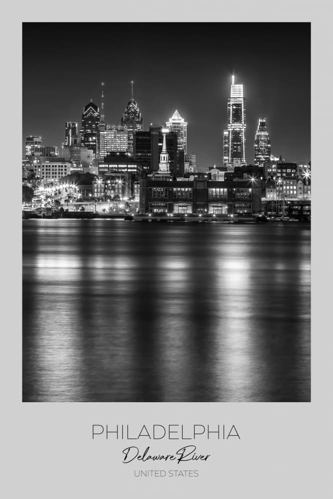 Philadelphia River Reflections by Melanie Viola — canvas wall art
