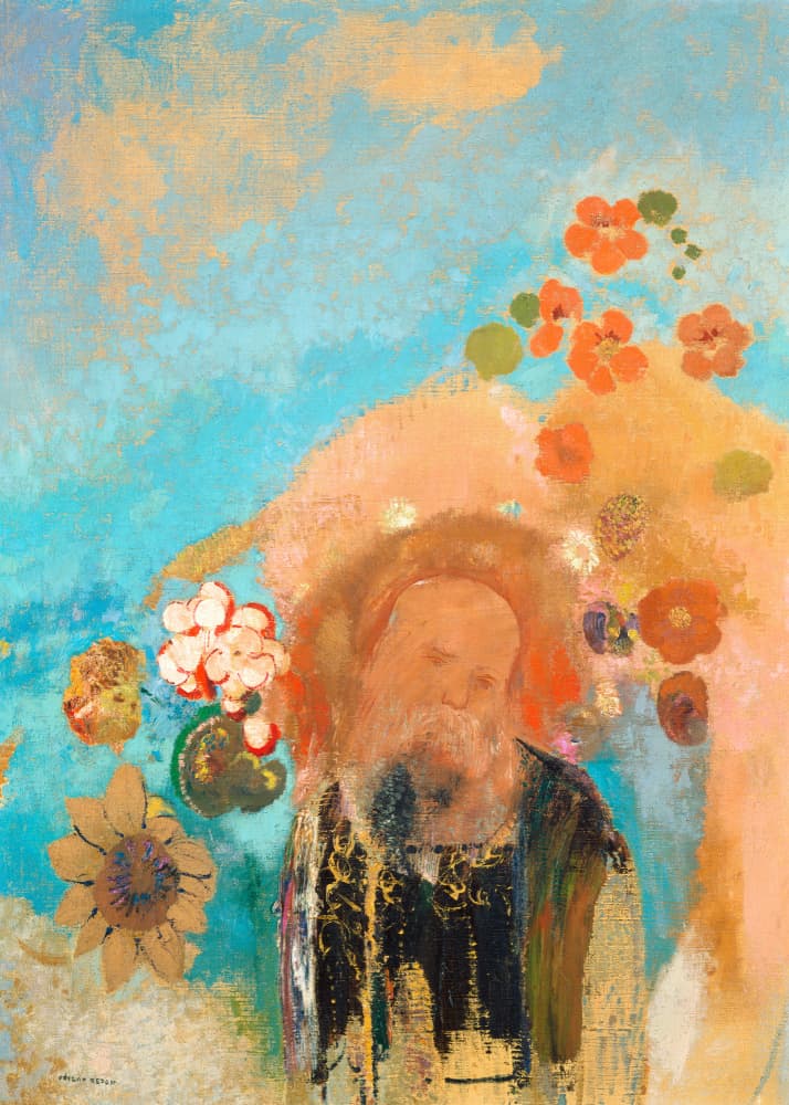 Evocation of Rousse by Odilon Redon — canvas wall art