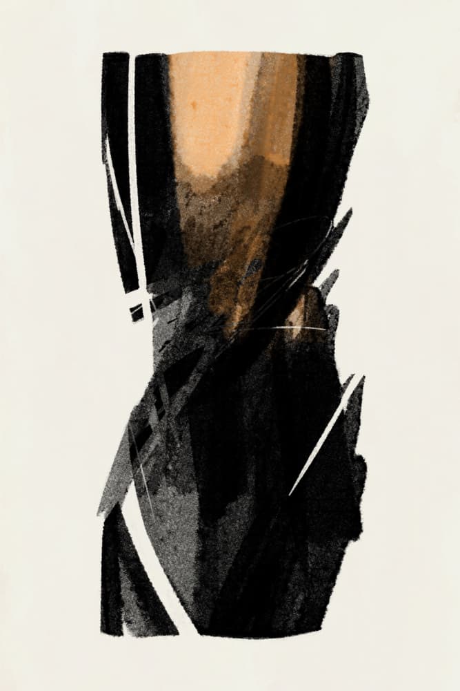 Abstract Hourglass Shape by Simona Gocan — canvas wall art
