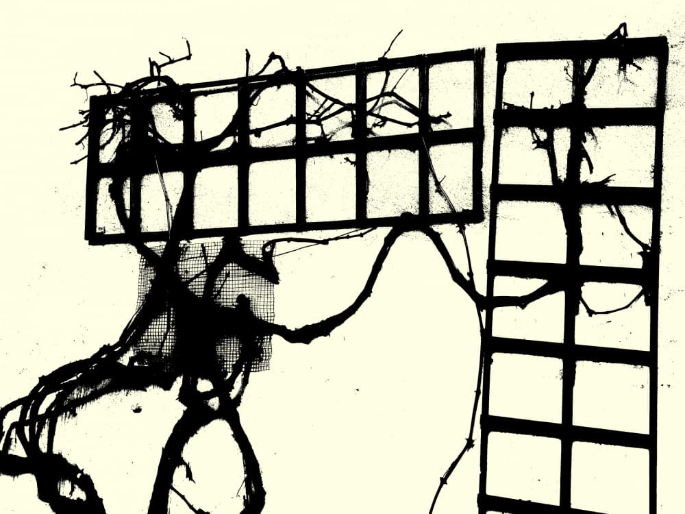 Abstract Vines on Trellis by Petr Strnad — canvas wall art
