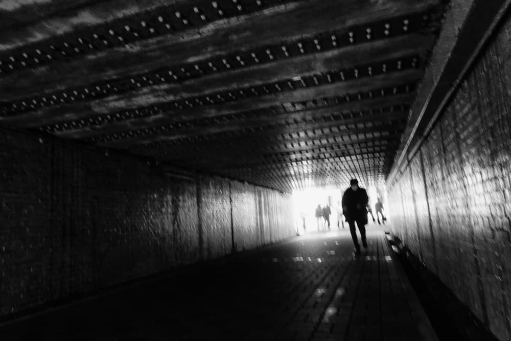 Walking Towards Light by Haruyo Sakamoto — canvas wall art