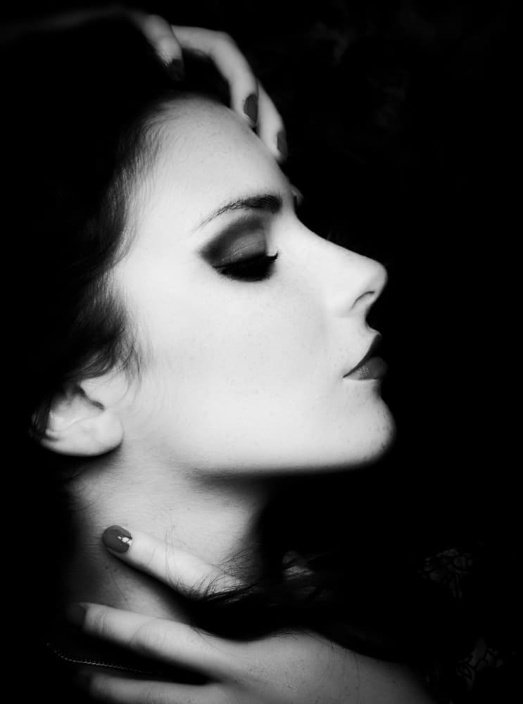 Sensual Woman Portrait by Antonio Zaccagnino — canvas wall art