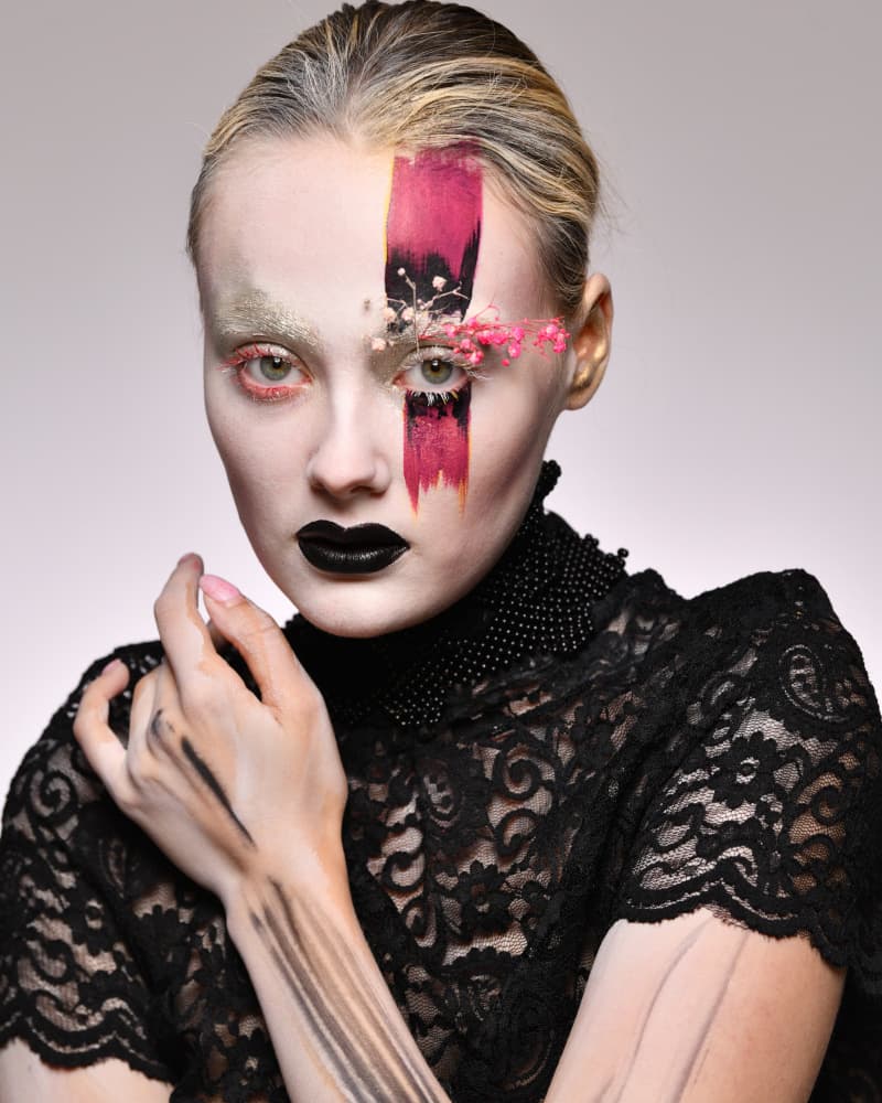 Avant-garde Fashion Portrait by Yoram GIL — canvas wall art