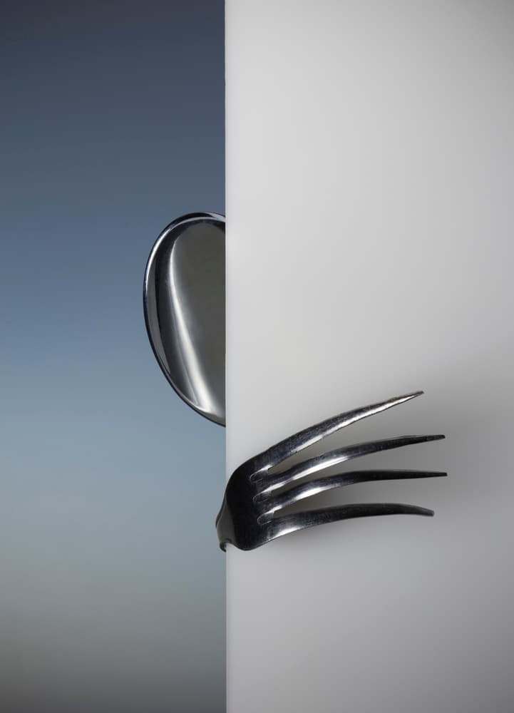 Modern Cutlery Reflection by Wieteke de Kogel — canvas wall art