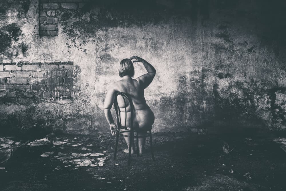 Contemplative Nude Figure by Normunds Kaprano — canvas wall art