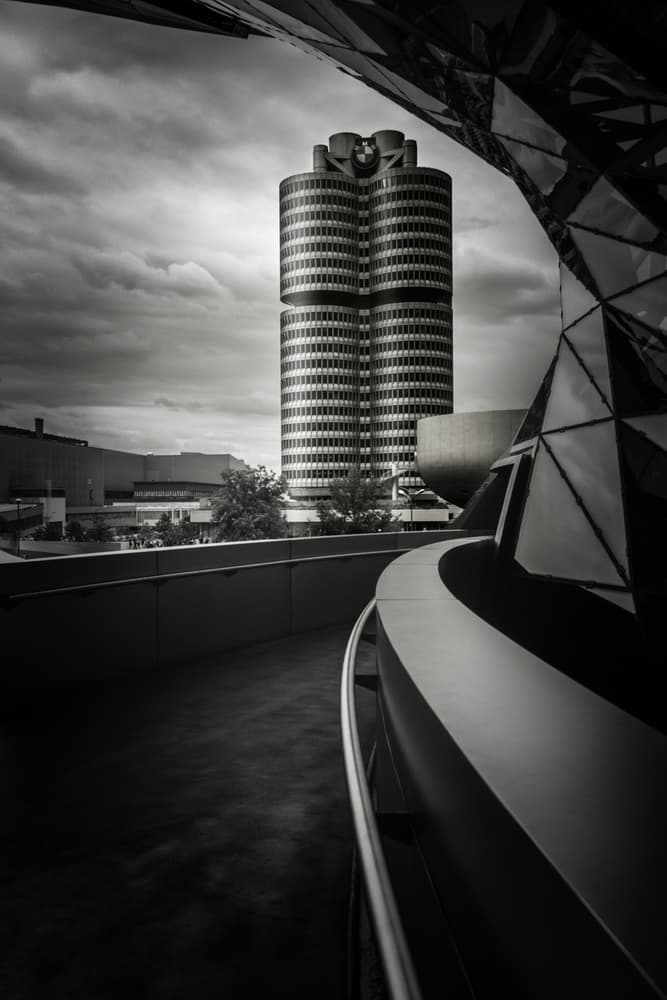 Dramatic Urban Tower by iso66 — canvas wall art