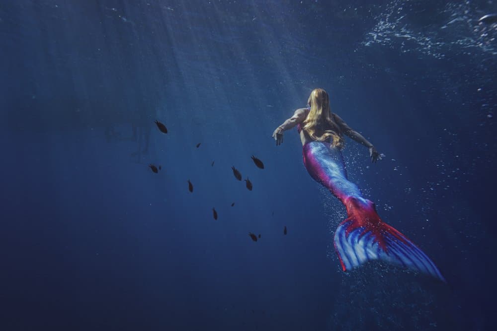 Mystical Mermaid Swim by Petr Kleiner — canvas wall art