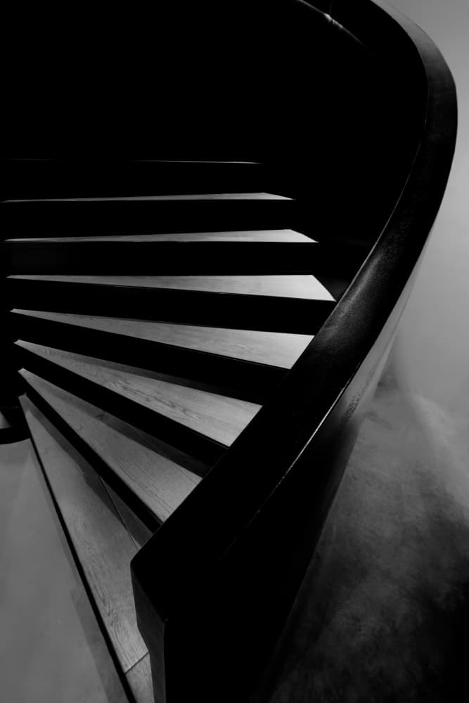 Elegant Winding Staircase by konglingming — canvas wall art