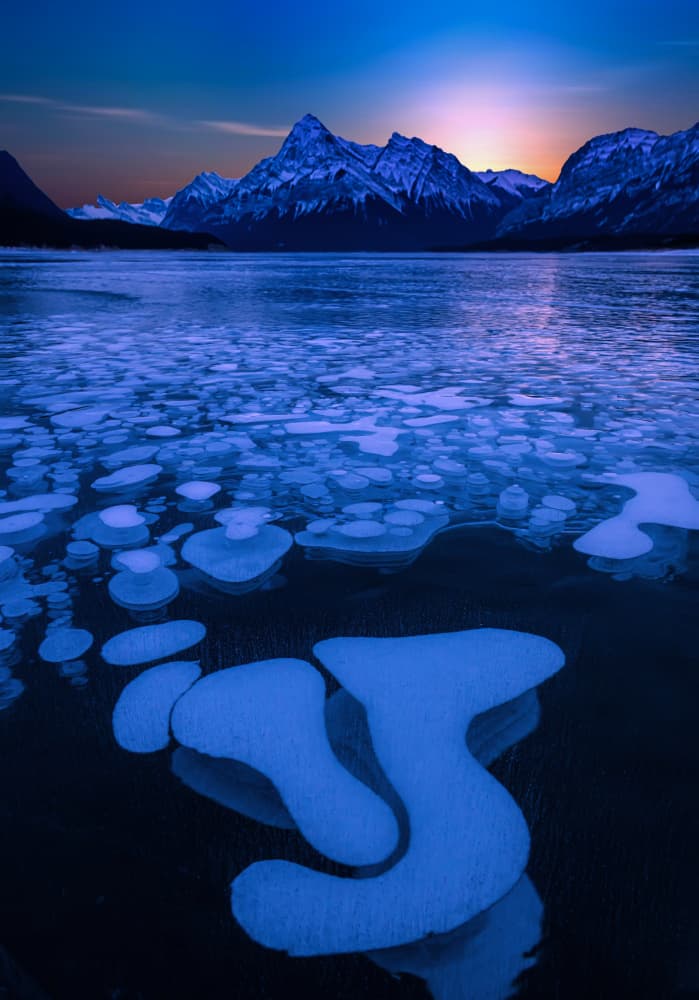 Ice bubbles 2 by Jiahong Zeng — canvas wall art