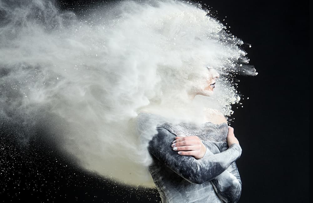 Ethereal Powder Woman by fyb — canvas wall art