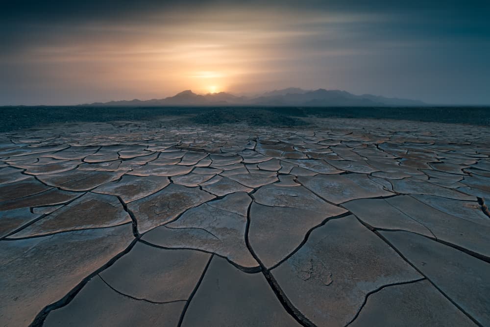 Cracked Earth Horizon by Bingo Z — canvas wall art
