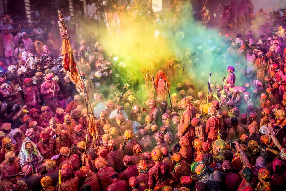 Holi Color Festival by Saurabh Sirohiya — canvas wall art