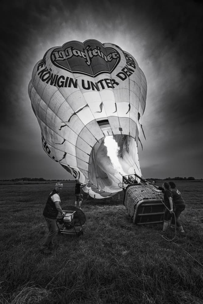 Rising Hot Air Balloon by Andreas Klesse — canvas wall art