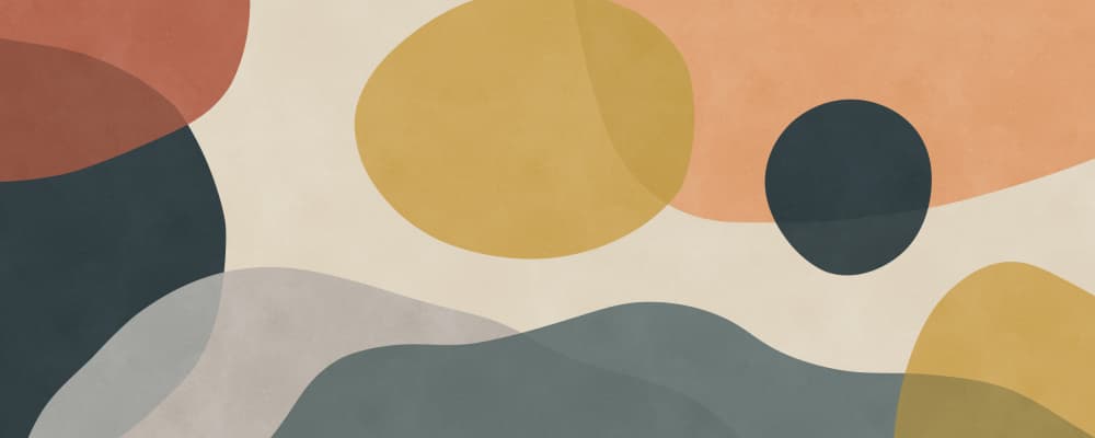 Abstract Organic Shapes by Vitor Costa — canvas wall art