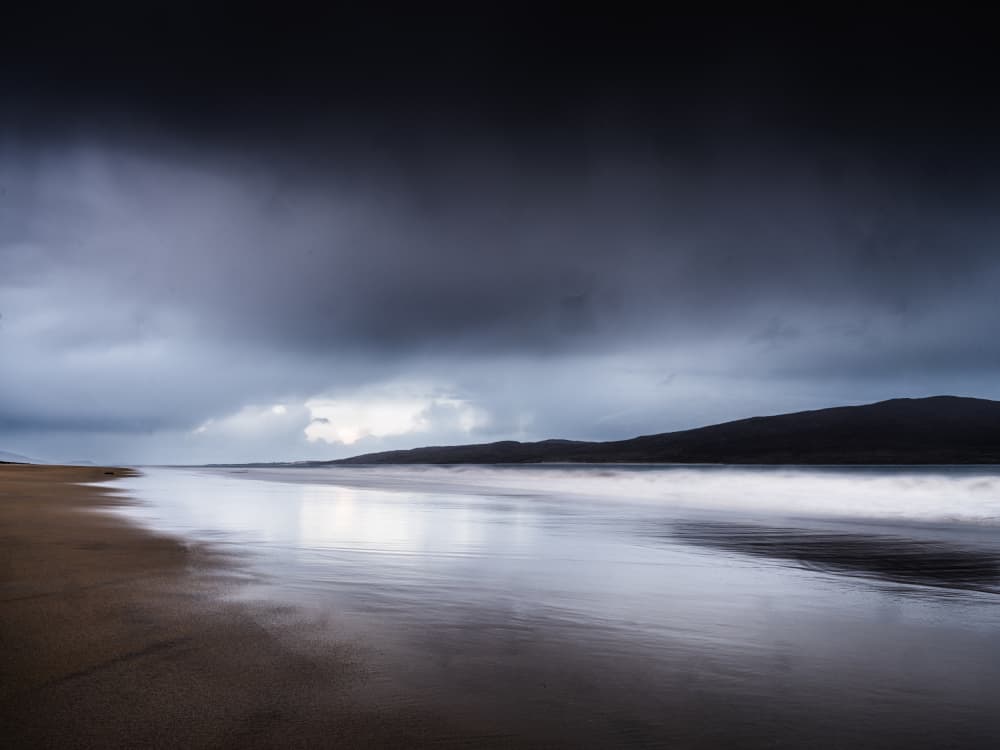 Moody Beach Serenity by Robert Bolton — canvas wall art