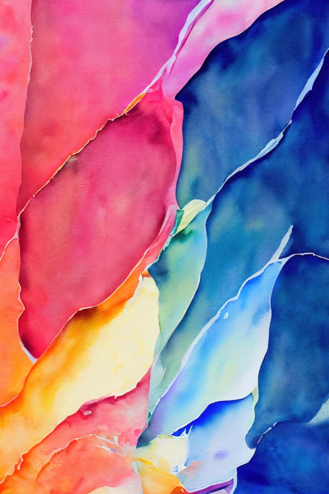 Vibrant Flowing Layers by Mauro — canvas wall art
