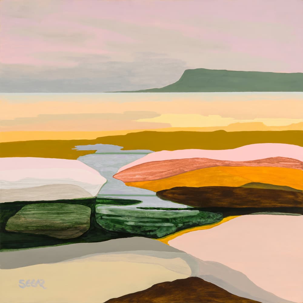 Serene Abstract Landscape by Angela Seear — canvas wall art