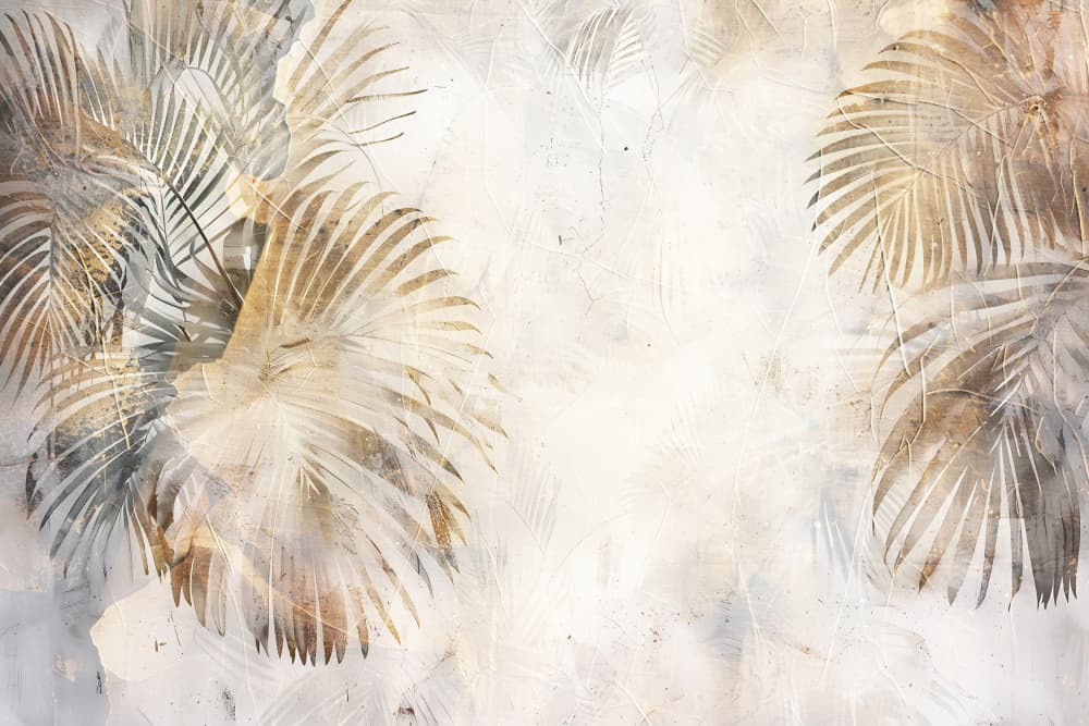Faded Tropical Palms by Rafal Kulik — canvas wall art