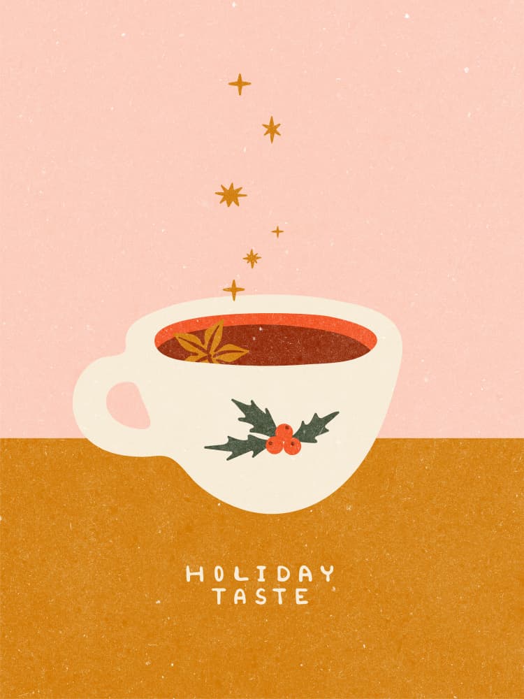 Mulled wine mug. Holiday Taste by NKTN — canvas wall art