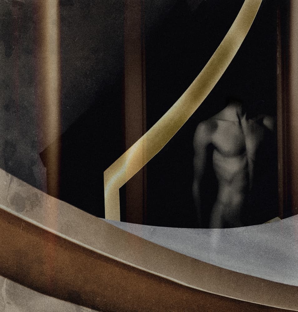 Pensive Male Form by Harry Verschelden — canvas wall art