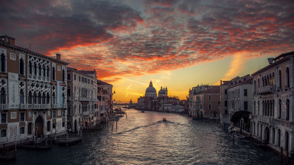 Venice Grand Canal Sunset by Thomas Siegel — canvas wall art