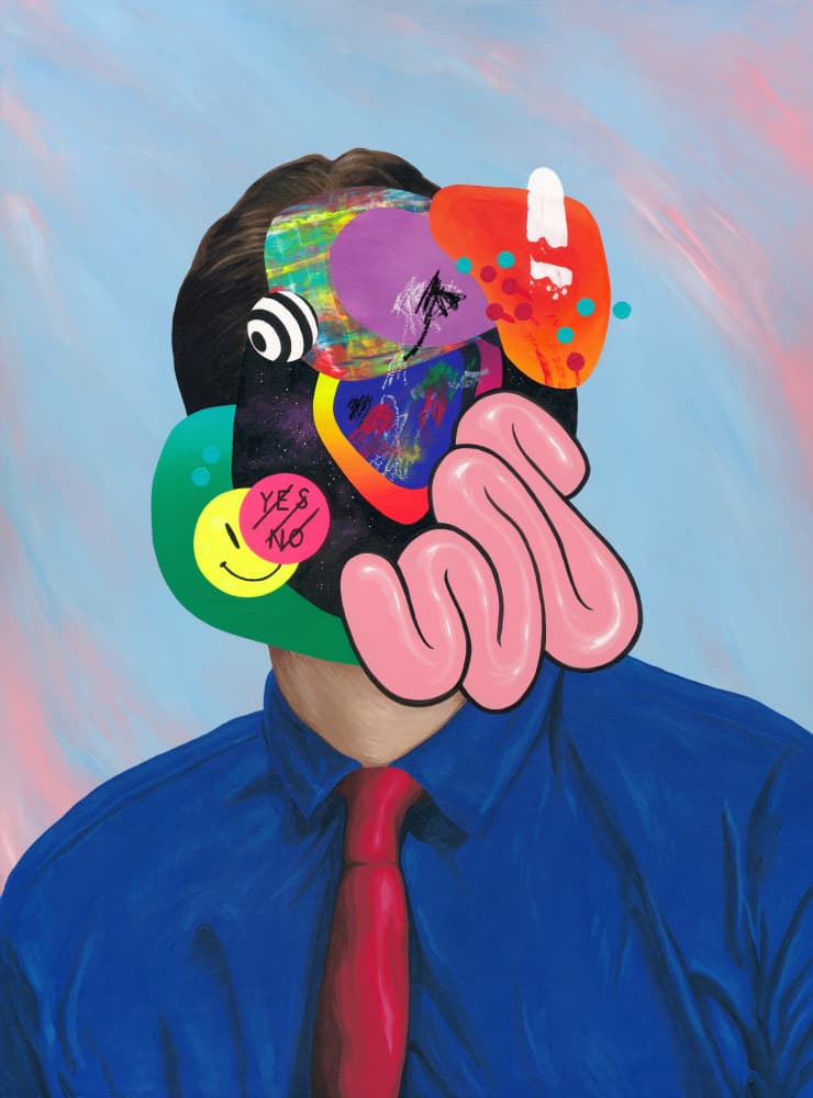 Colorful Abstract Identity by Famous When Dead — canvas wall art