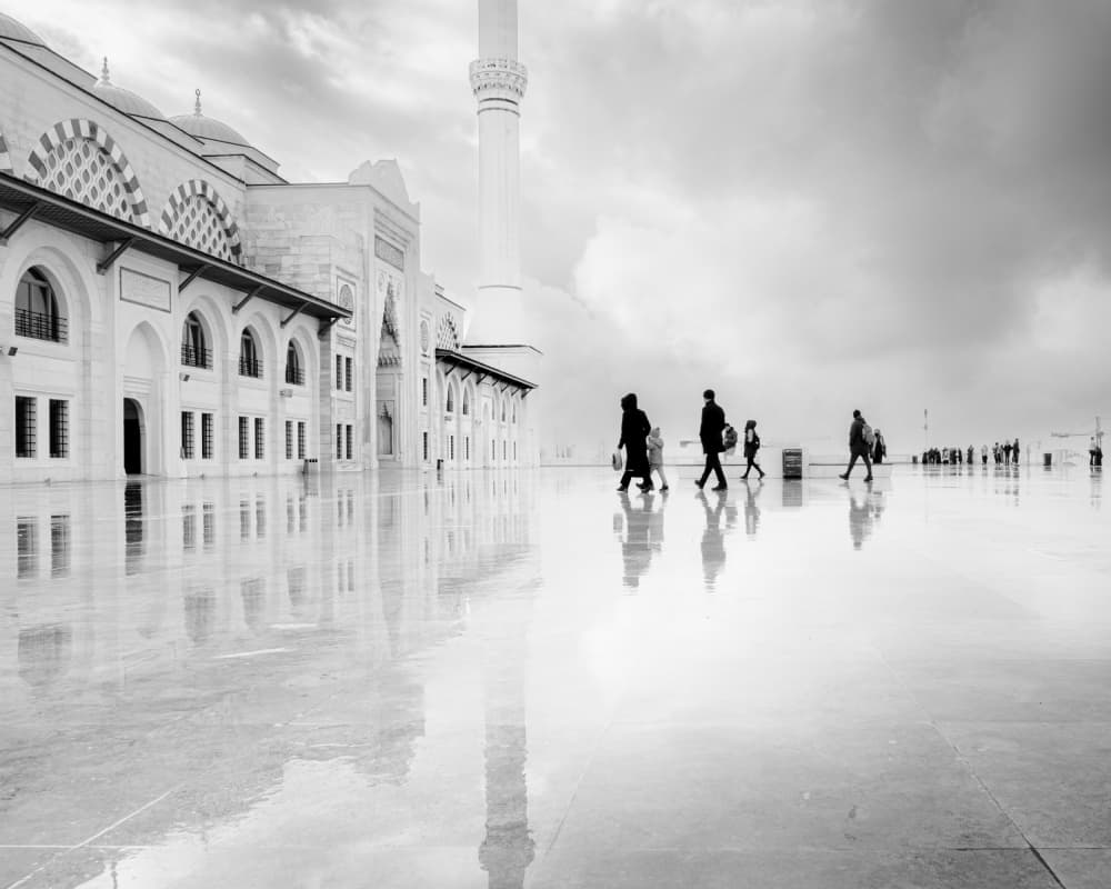 Grand Mosque Reflections by Alin Federiga — canvas wall art