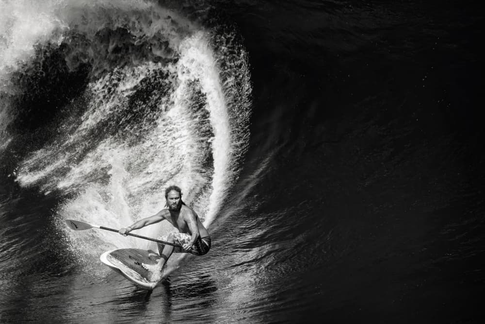 Stand Up Surfing Wave by Mathilde Guillemot — canvas wall art