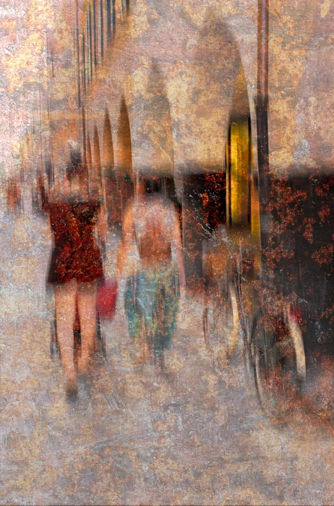 Abstract City Walkers by Isabelle DUPONT — canvas wall art