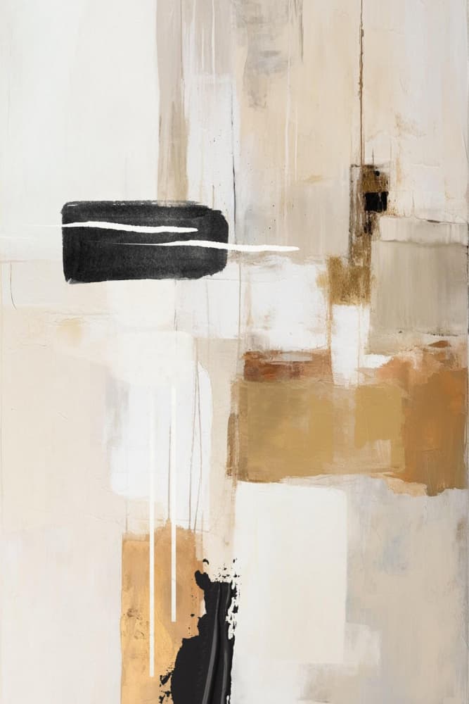 Abstract Earth Tones by Sally Ann Moss — canvas wall art