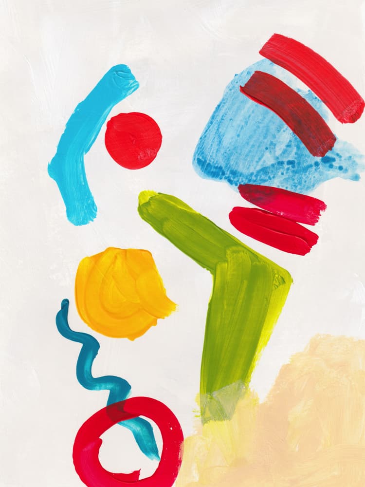 Vibrant Abstract Design by Bronwyn Baker — canvas wall art