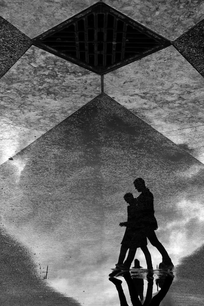 Urban Silhouettes Reflection by Fernando Alves — canvas wall art